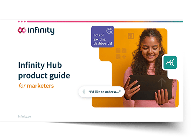 Cover Image: Infinity Hub product guide for marketers