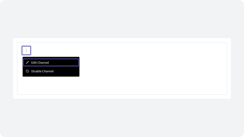 Channel options menu with the three dots button and Edit Channel highlighted