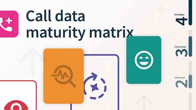 Call data maturity matrix cheat sheet